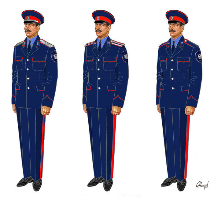 Повседневная летняя форма одежды казаков Всевеликого Войска Донского