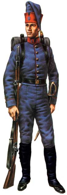 Униформа армии Чили 1823-1830 годов