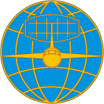 Федеральная аэронавигационная служба РФ (Росаэронавигация), малая эмблема - векторное изображение