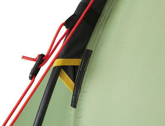 Цветная маркировка и усиление рукава для дуги. Палатка с двумя спальнями (3+3) и большим тамбуром посередине KSL Macon 6