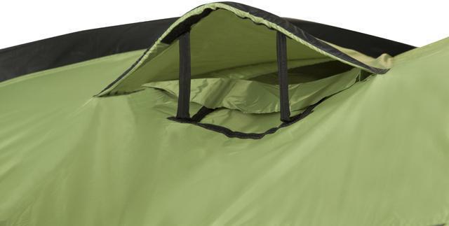 Малое окно с ветровым клапаном. Четырехместная кемпинговая палатка купольного типа KSL Rover 4