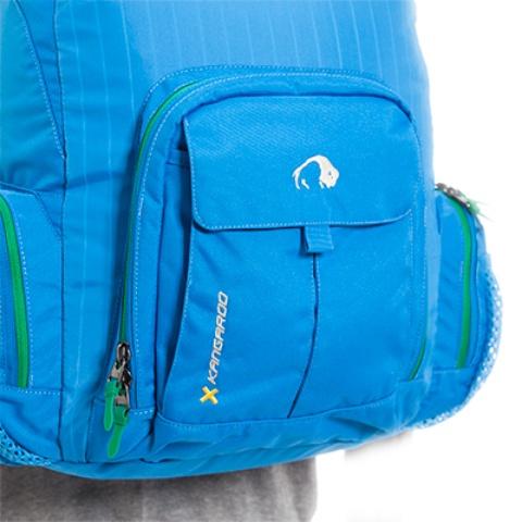 Двойной центральный карман - Городской рюкзак с множеством карманов Kangaroo bright blue
