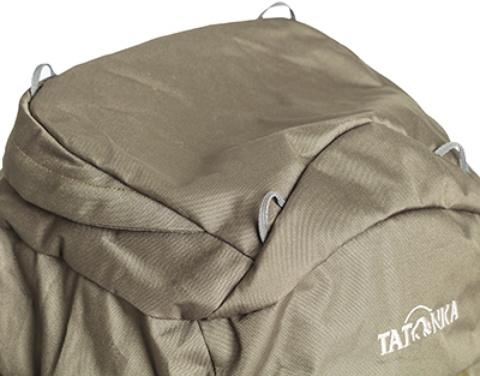 Петли на крышке рюкзака: через них можно пропустить шнур и закрепить куртку или шлем - Объемный и надежный туристический рюкзак Tamas 100 navy