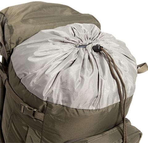 Утягивающийся вход в рюкзак + возможность увеличения объема - Прочный стул-рюкзак Petri Chair olive