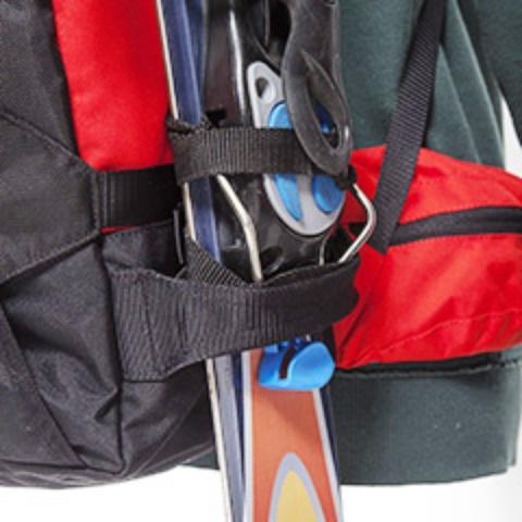 Крепление для лыж - Универсальный рюкзак широкого применения Husky Bag black