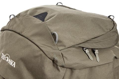 Петли в крышке рюкзака для крепления каски или куртки - Туристический рюкзак для переноски тяжелых грузов Bison 120 black