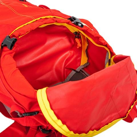 Съемная перегородка между верхним и нижним отделениями - Женский трекинговый туристический рюкзак Isis 60 red