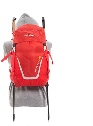 Возможность крепления треккинговых палок - Спортивный рюкзак с подвеской X Vent Zero Vento 25 red