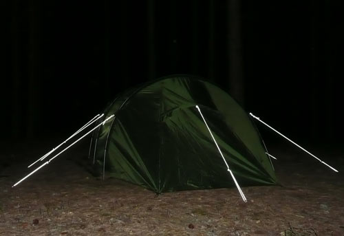 Световозвращающие оттяжки палатки
