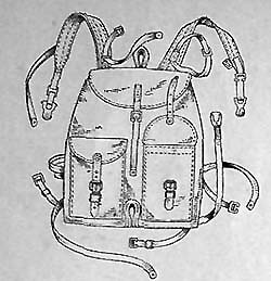 Облегченный ранец обр. 1941 г.(вид спереди)