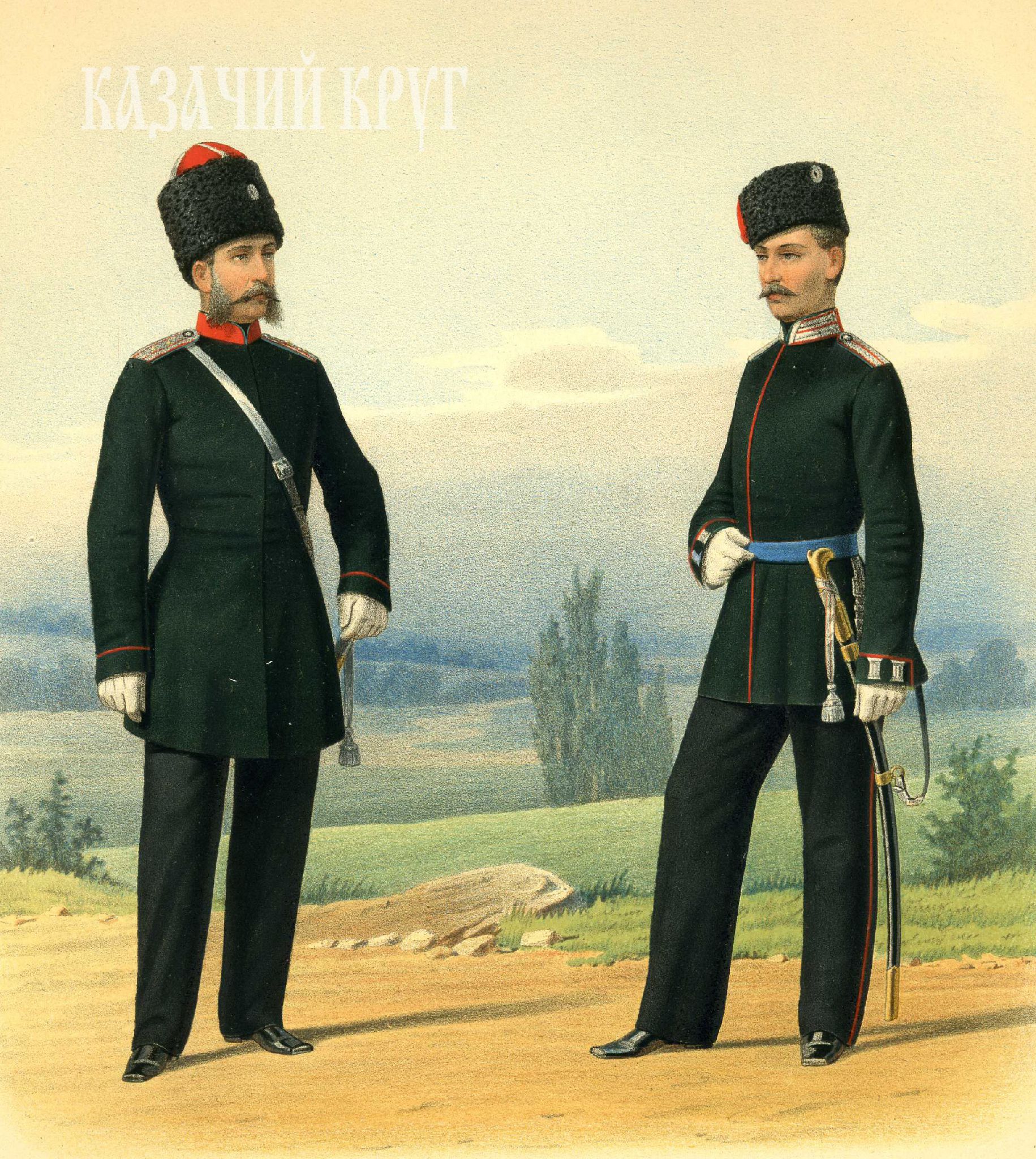Одежда казаков 19 века