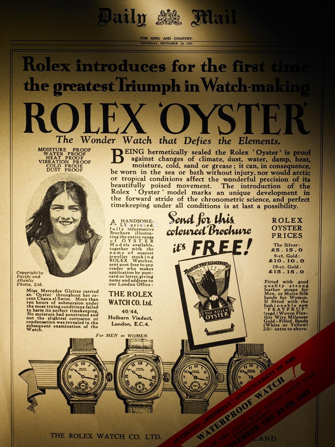 Первые Rolex Oyster