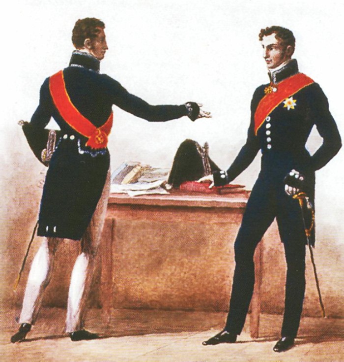 Вицмундир чиновников 2-го разряда Главного управления путей сообщения и публичных зданий, 1834г.
