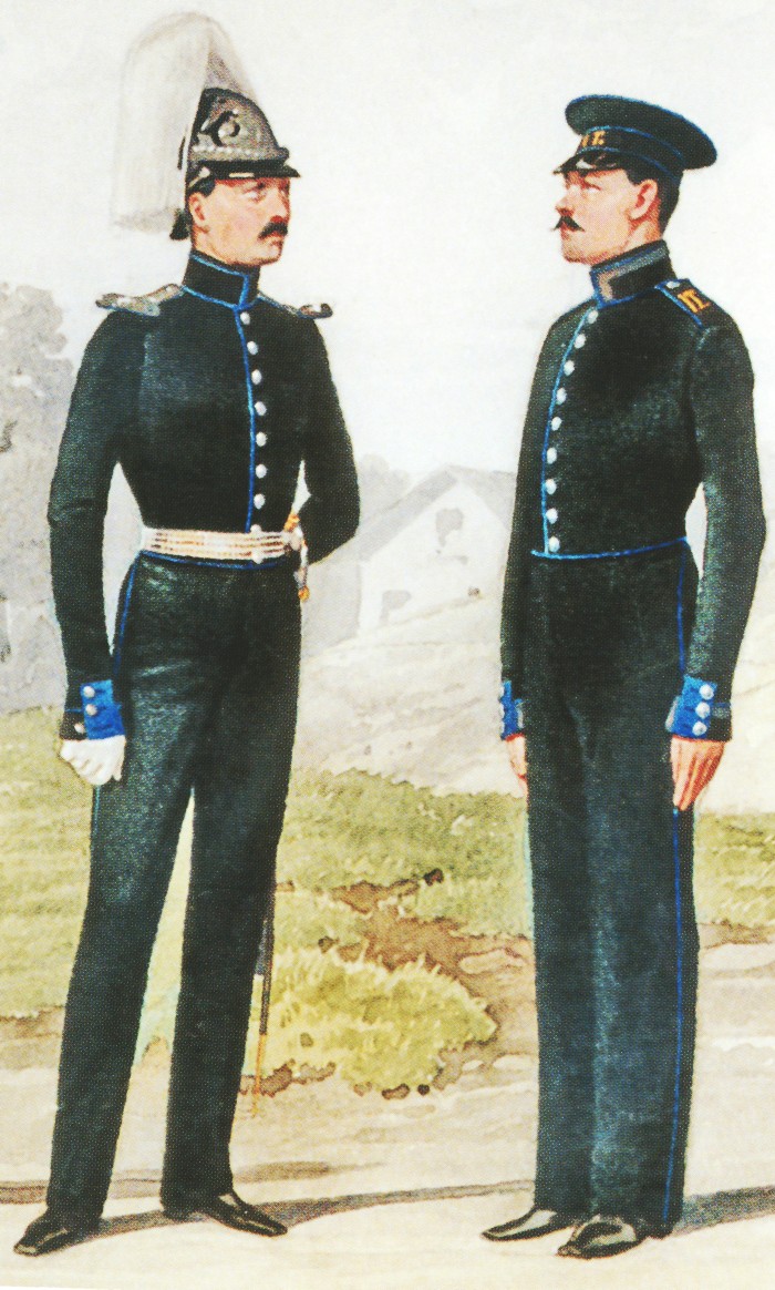 Обер-офицер и сигналист телеграфической линии, 1850 г.