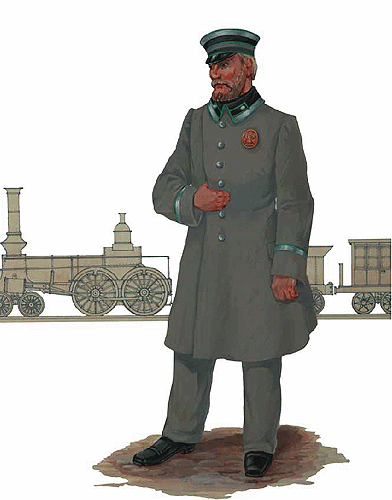 Машинист Николаевской железной дороги, 1861 г.