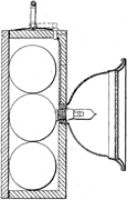 Первый велосипедный фонарь в деревянном корпусе - Дэвид Майзелл - патент 603112.