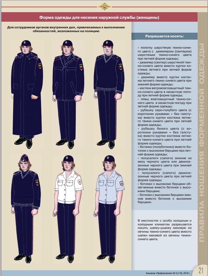 женская униформа для охранников