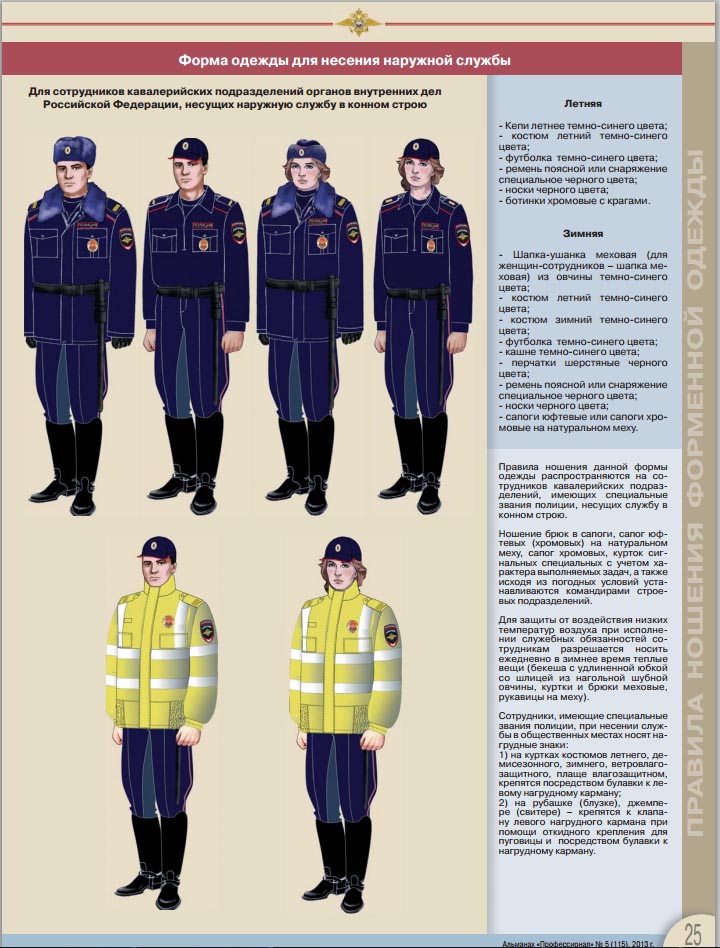 Мвд форма одежды полиции
