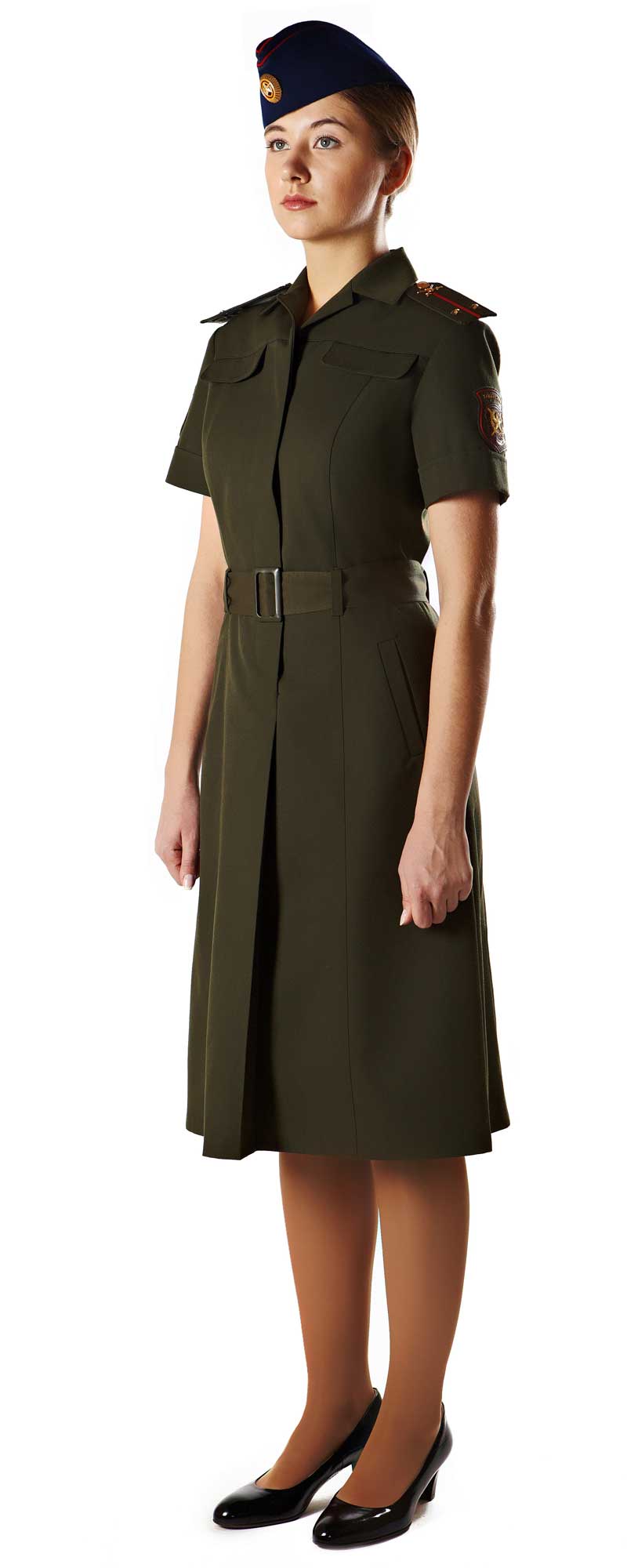 Летняя повседневная форма военнослужащих женского пола СВ, платье