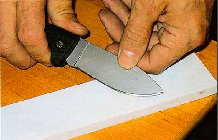 Порядок проведения заточки ножа