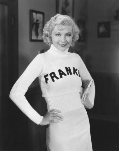Актриса Джойс Комптон в свитере (1933 год)