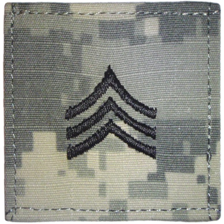 Нагрудный знак различия сержанта для полевой камуфлированной формы ACU Вооруженных Сил США
