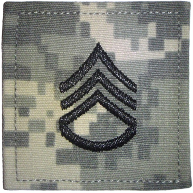 Нагрудный знак различия штаб-сержанта для полевой камуфлированной формы ACU Вооруженных Сил США