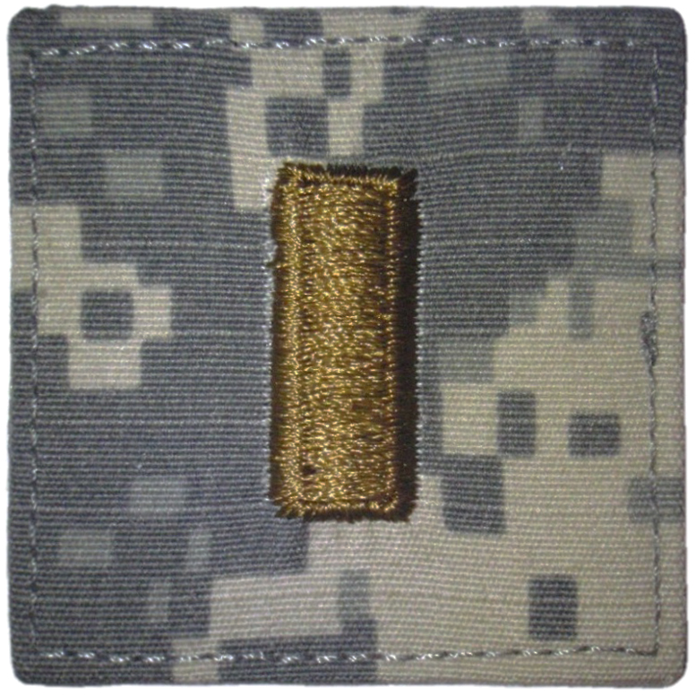 Нагрудный знак различия второго лейтенанта для полевой камуфлированной формы ACU Вооруженных Сил США
