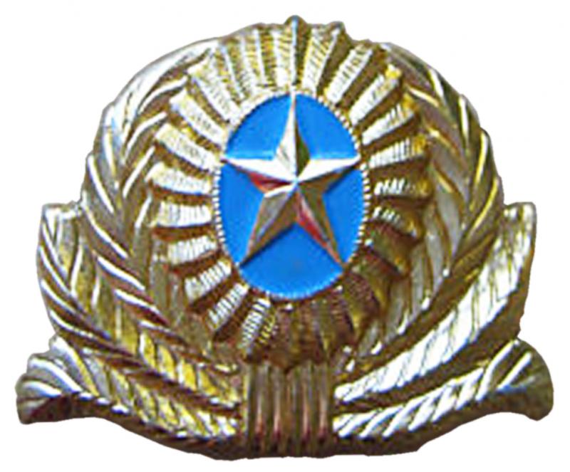 Кокарда офицеров, прапорщиков и контрактников Вооруженных Сил Казахстана