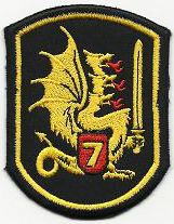 type 3 of patch for parade dress uniform