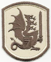 type 3 of patch for desert field uniform