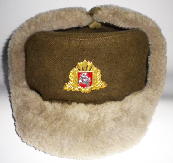 Зимняя шапка солдат и офицеров Вооруженных Сил Литвы. Старый вариант 2