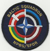 Нарукавный знак дивизиона миротворцев в бывшей Югославии Вооруженных Сил Литвы