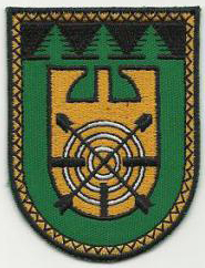 Нашивка Центрального полигона Вооружённых сил Литвы