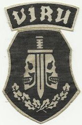 VIRU, пехотный батальон, устаревший вариант нашивки. Эстония