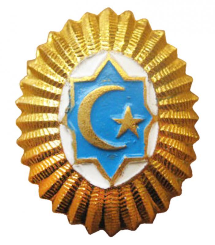 Кокарда для офицеров, прапорщиков и военнослужащих по контракту ВС Узбекистана