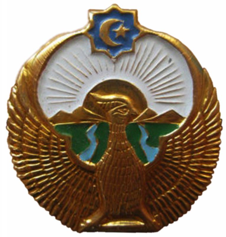 Кокарда военнослужащих, проходящих службу по призыву 1999. ВС Узбекистана