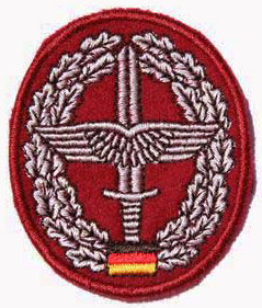 BW вышитая кокарда на красный берет « Армейская авиация » ВС Германии