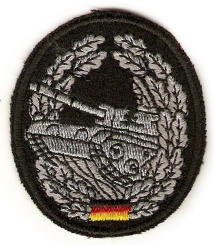 BW вышитая кокарда на черный берет « Бронетанковые войска » ВС Германии