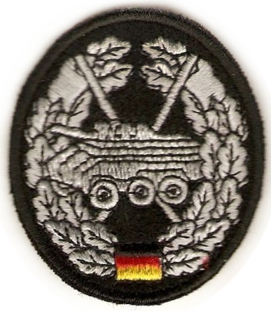 BW вышитая кокарда на черный берет « Разведывательные моторизованные подразделения » ВС Германии