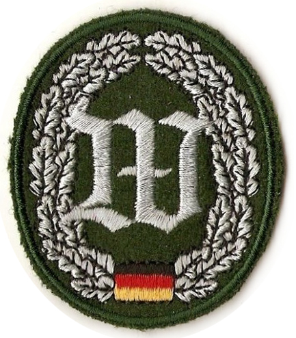 BW вышитая кокарда на зеленый берет « Батальон охраны » ВС Германии