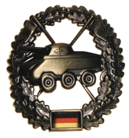 BW кокарда на берет черного цвета « Разведывательные моторизованные подразделения » Бундесвер Германия