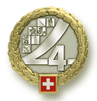 Беретный знак 4-го территориального командования сухопутных войск Швейцарской армии