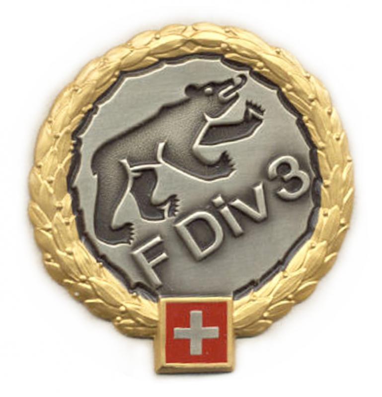 Беретный знак 3-й пехотной дивизии сухопутных войск Швейцарской армии