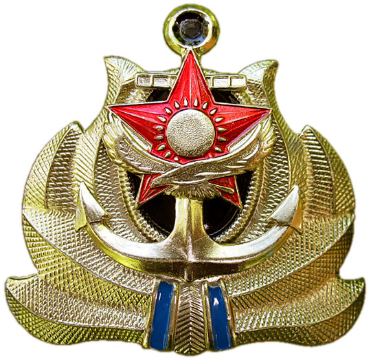 Кокарда для офицеров и адмиралов ВМФ Казахстана