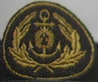 Naval forces officer embroidered cockade, 2 variant /Latvian National Armed Forces/