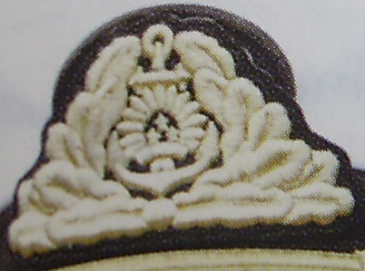 Naval Forces Vice Admirals embroidered cockade /Latvian National Armed Forces/