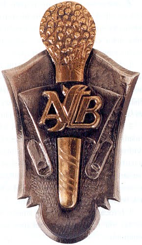 Staff battalion breast badge, 2 class /Latvian National Armed Forces/