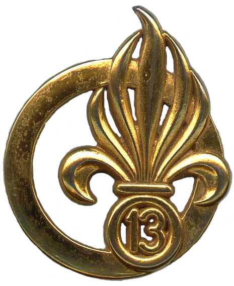 Эмблема на берет 13-го полка Французкого Иностранного легиона