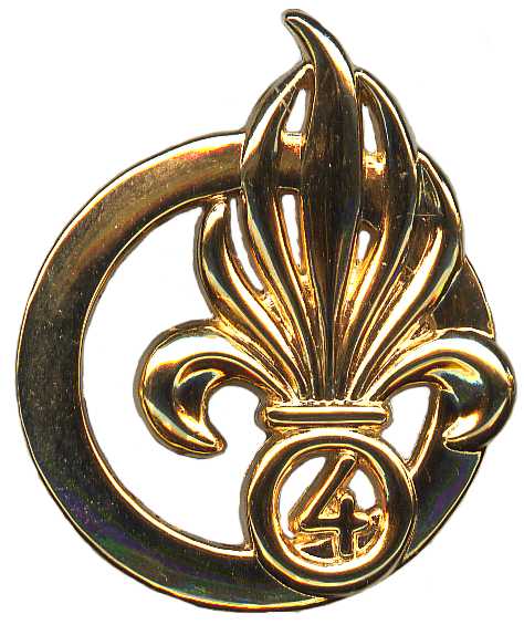 Эмблема на берет 4-го полка Французкого Иностранного легиона